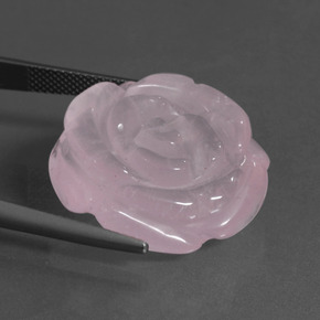 Quartz Rose Rose bubblegum naturelle Forme fantaisie, 34.64 ct, Translucide