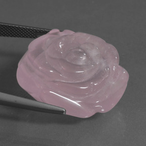 Quartz Rose Light Pink  naturelle Forme fantaisie, 52.80 ct, Translucide