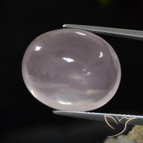 Quartz rose Rose très clair naturelle ovale, 17.48 ct, Transparent