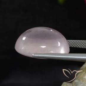 Quartz rose Rose très clair naturelle ovale, 17.48 ct, Transparent