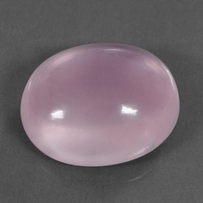 Quartz rose rose naturelle coupe ovale, 31,69 ct, transparent