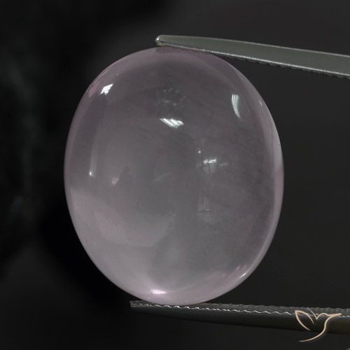 25.98ct Naturel Rose rosé très clair Quartz Rose, ovale, Transparent