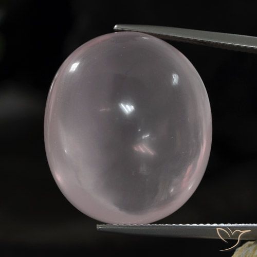 46.80ct Naturel Rose rosé très clair Quartz rose, ovale, Transparent