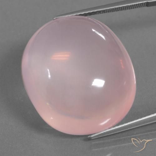 45.90ct Naturel Rose clair Quartz Rose, ovale, Transparent