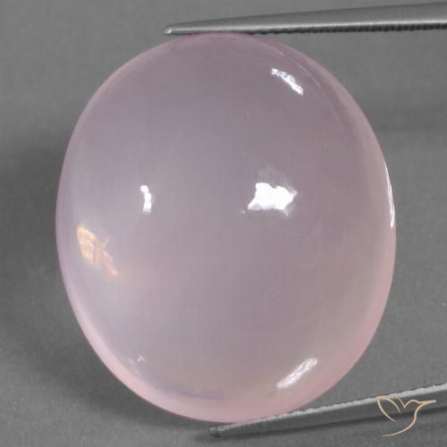 40.97ct Naturel Rose léger Quartz Rose, ovale, Transparent / Translucide