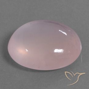 Quartz rose Rose léger naturelle ovale, 40.97 ct, Transparent / Translucide