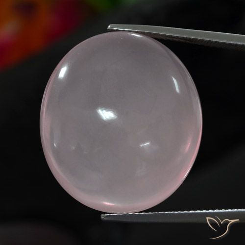 39.82ct Naturel Rose léger Quartz Rose, ovale, Transparent