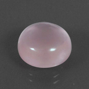 Quartz Rose Rose naturelle Coupe roude, 7.32 ct, Transparent