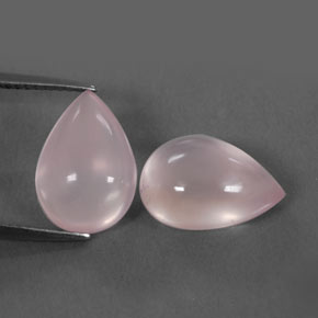 Achetez naturel ct rose quartz rose gems, en forme de poire, en provenance afrique du sud chez gemselect. en stock, livraison internationale!
