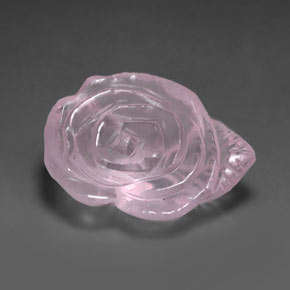 Quartz rose rose naturelle transparent, 27,23 ct, transparent / translucide