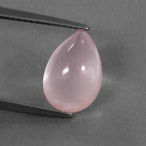Quartz rose rose naturelle transparent, 3,36 ct, transparent / translucide