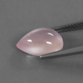 Quartz rose rose naturelle transparent, 3,36 ct, transparent / translucide