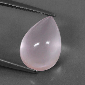 Quartz rose rose naturelle transparent, 4,62 ct, transparent / translucide
