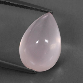 Quartz rose rose naturelle transparent, 5,73 ct, transparent / translucide