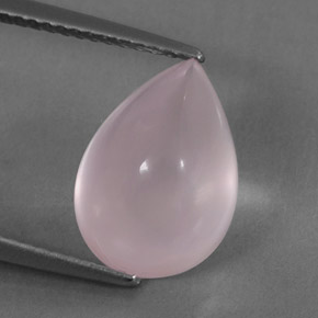 Quartz rose rose naturelle transparent, 5,86 ct, transparent / translucide