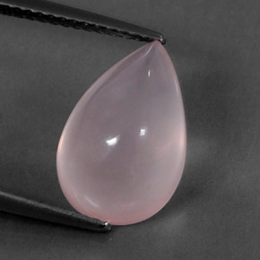 Quartz rose rose naturelle transparent, 5,61 ct, transparent / translucide
