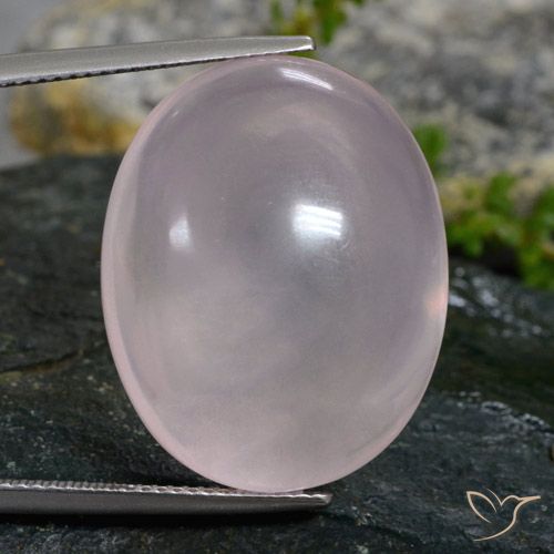 38.60ct Naturel Rose très clair Quartz Rose, ovale, Transparent