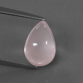Quartz rose rose naturelle transparent, 2,66 ct, transparent / translucide