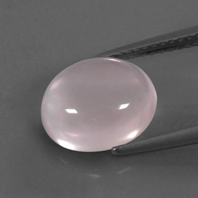 Quartz rose rose naturelle transparent, 3,44 ct, transparent / translucide