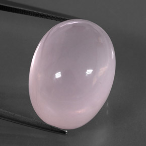 Quartz rose rose naturelle transparent, 32,52 ct, transparent / translucide