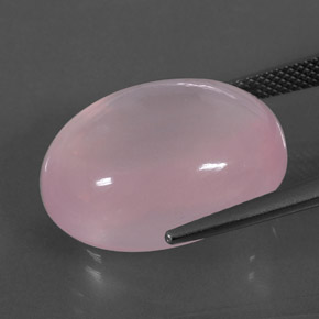 Quartz rose rose naturelle transparent, 23,66 ct, transparent / translucide