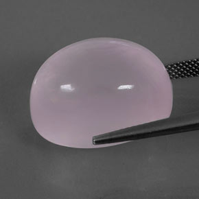 Quartz rose rose naturelle transparent, 31,22 ct, transparent / translucide