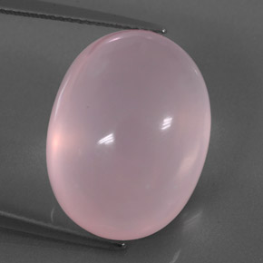Quartz rose rose naturelle transparent, 26,27 ct, transparent / translucide