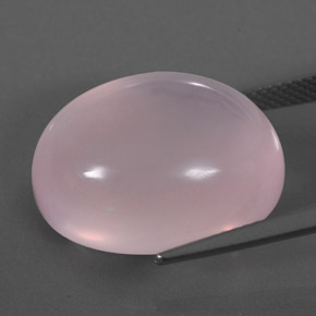 Quartz rose rose naturelle transparent, 26,27 ct, transparent / translucide