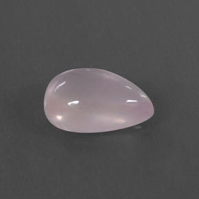 Quartz rose rose naturelle en forme de poire, 4,48 ct, transparent