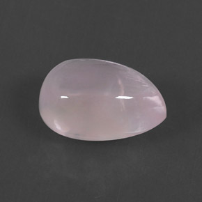 Quartz rose rose naturelle en forme de poire, 5,74 ct, transparent