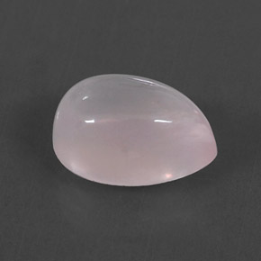 Quartz rose rose naturelle en forme de poire, 5,93 ct, transparent