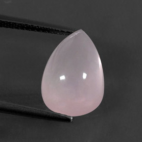 Quartz rose rose naturelle transparent, 6,10 ct, transparent / translucide
