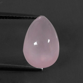 Quartz rose rose naturelle transparent, 7,74 ct, transparent / translucide