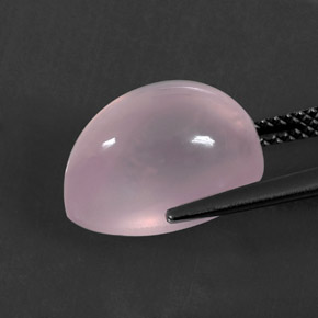 Quartz rose rose naturelle transparent, 7,74 ct, transparent / translucide
