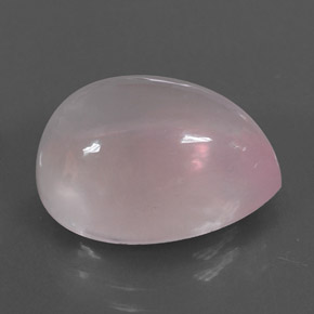 Quartz rose rose naturelle en forme de poire, 11,54 ct, transparent
