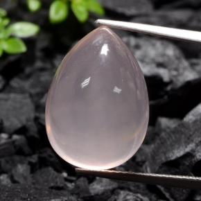 Quartz rose rose naturelle transparent, 19,92 ct, transparent / translucide