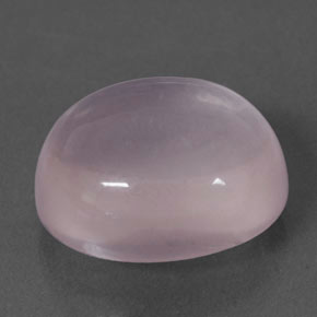 Quartz rose rose naturelle coupe ovale, 5,71 ct, transparent