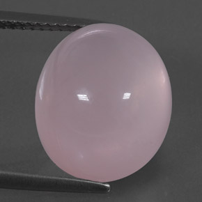 Quartz rose rose naturelle transparent, 12,46 ct, transparent / translucide