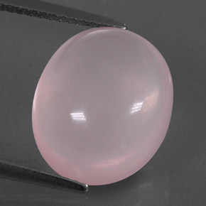 Quartz rose rose naturelle transparent, 9,02 ct, transparent / translucide