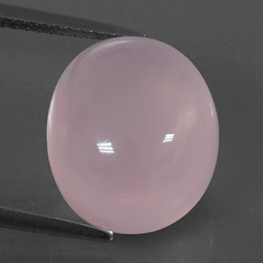 Quartz rose rose naturelle transparent, 10,34 ct, transparent / translucide