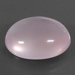 Quartz rose rose naturelle coupe ovale, 9,31 ct, transparent
