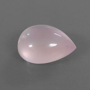 Quartz rose rose naturelle en forme de poire, 17,53 ct, transparent