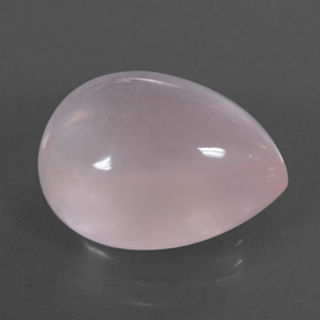 Quartz rose rose naturelle en forme de poire, 11,22 ct, transparent