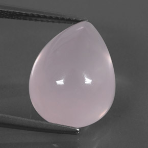 Quartz Rose Rose naturelle En forme de poire, 11.14 ct, Transparent