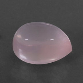 Quartz Rose Rose naturelle En forme de poire, 5.27 ct, Transparent