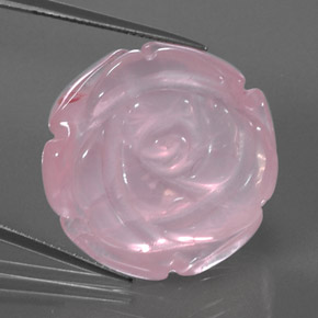 Quartz rose rose naturelle transparent, 48,03 ct, transparent / translucide