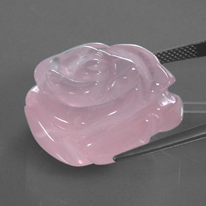 Quartz rose rose naturelle transparent, 48,03 ct, transparent / translucide