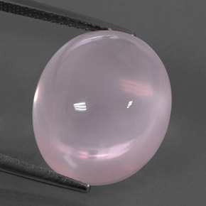 Quartz rose rose naturelle transparent, 14,93 ct, transparent / translucide