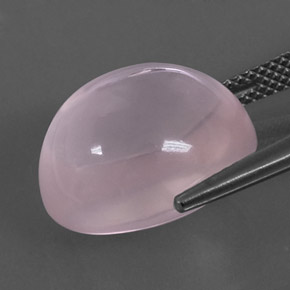 Quartz rose rose naturelle transparent, 14,93 ct, transparent / translucide