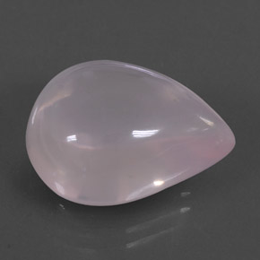 Quartz rose rose naturelle en forme de poire, 15,41 ct, transparent